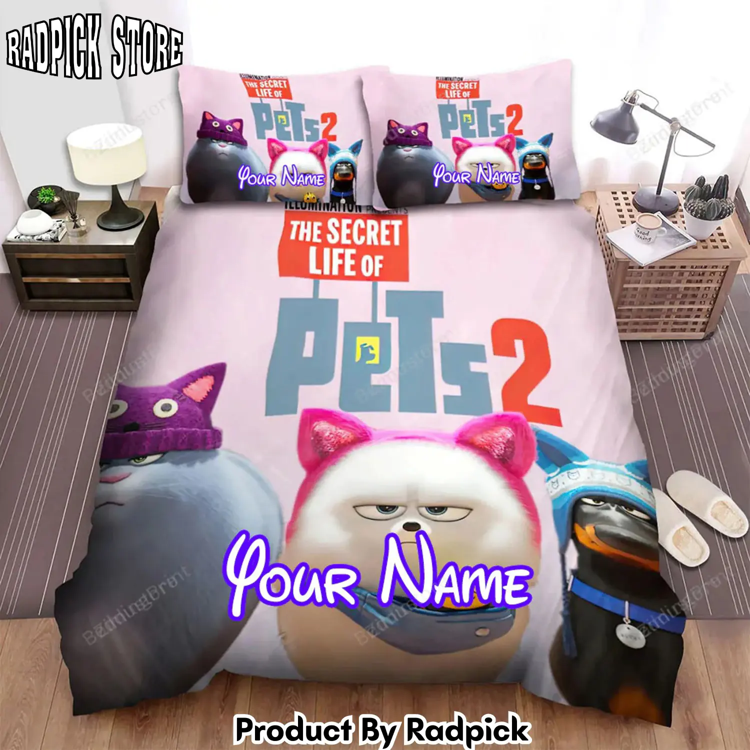 Radpick the secret life of pets 2 movie poster fanart 2 bed sheets duvet cover personalized name bedding sets rp327958